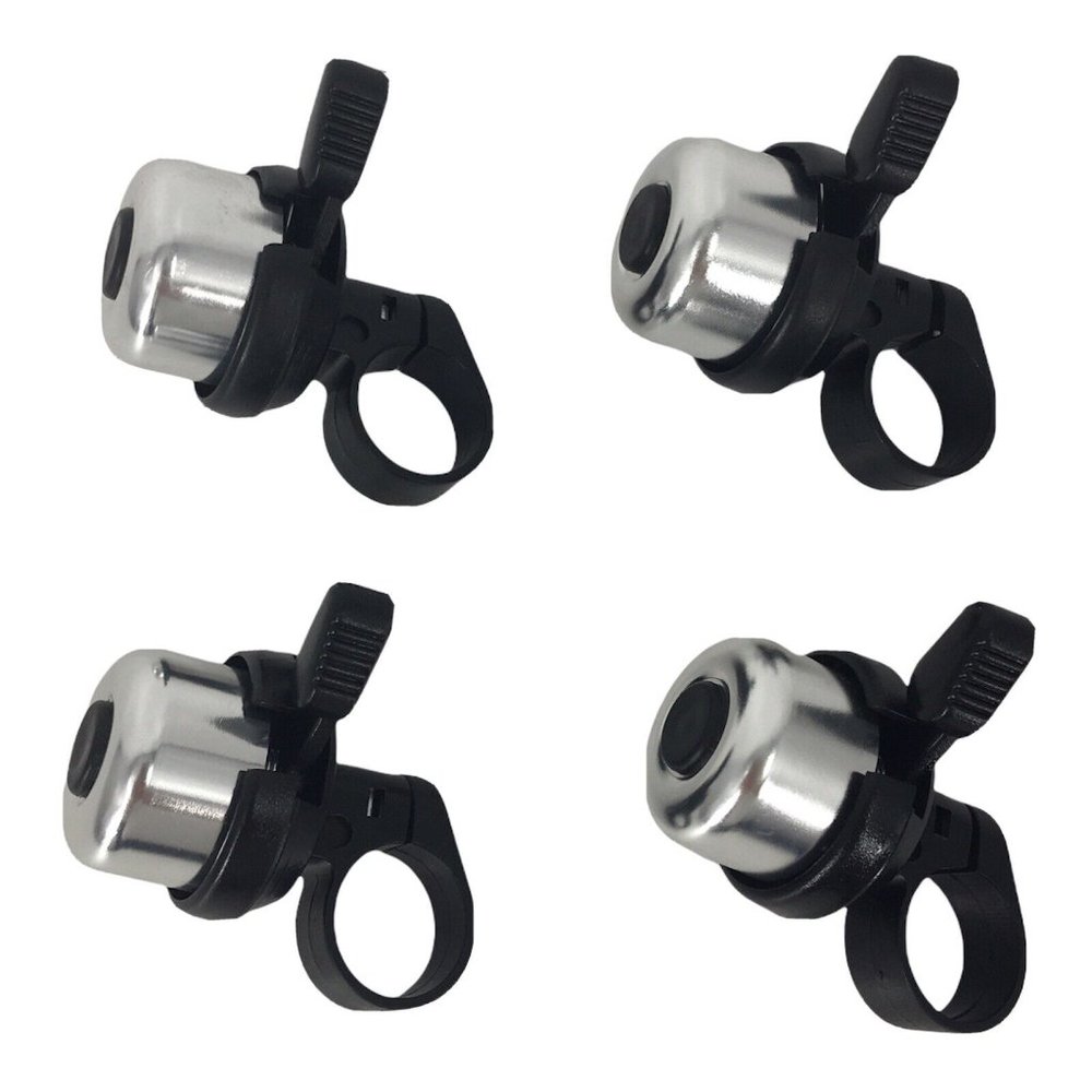 Safety Bike Bell Family 4 Pack Bicycle Bell Aluminum Bike Bells Adults /Kids